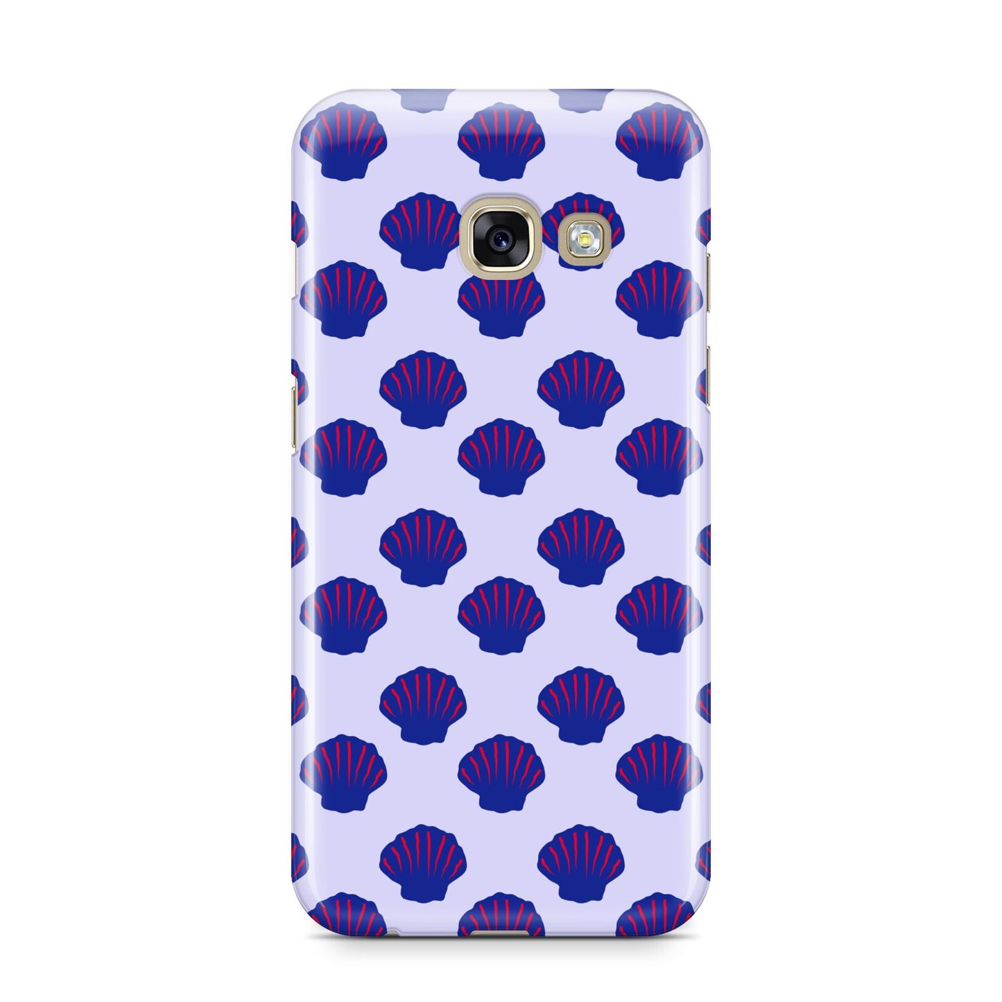 Shell Pattern Samsung Galaxy A3 2017 Case on gold phone
