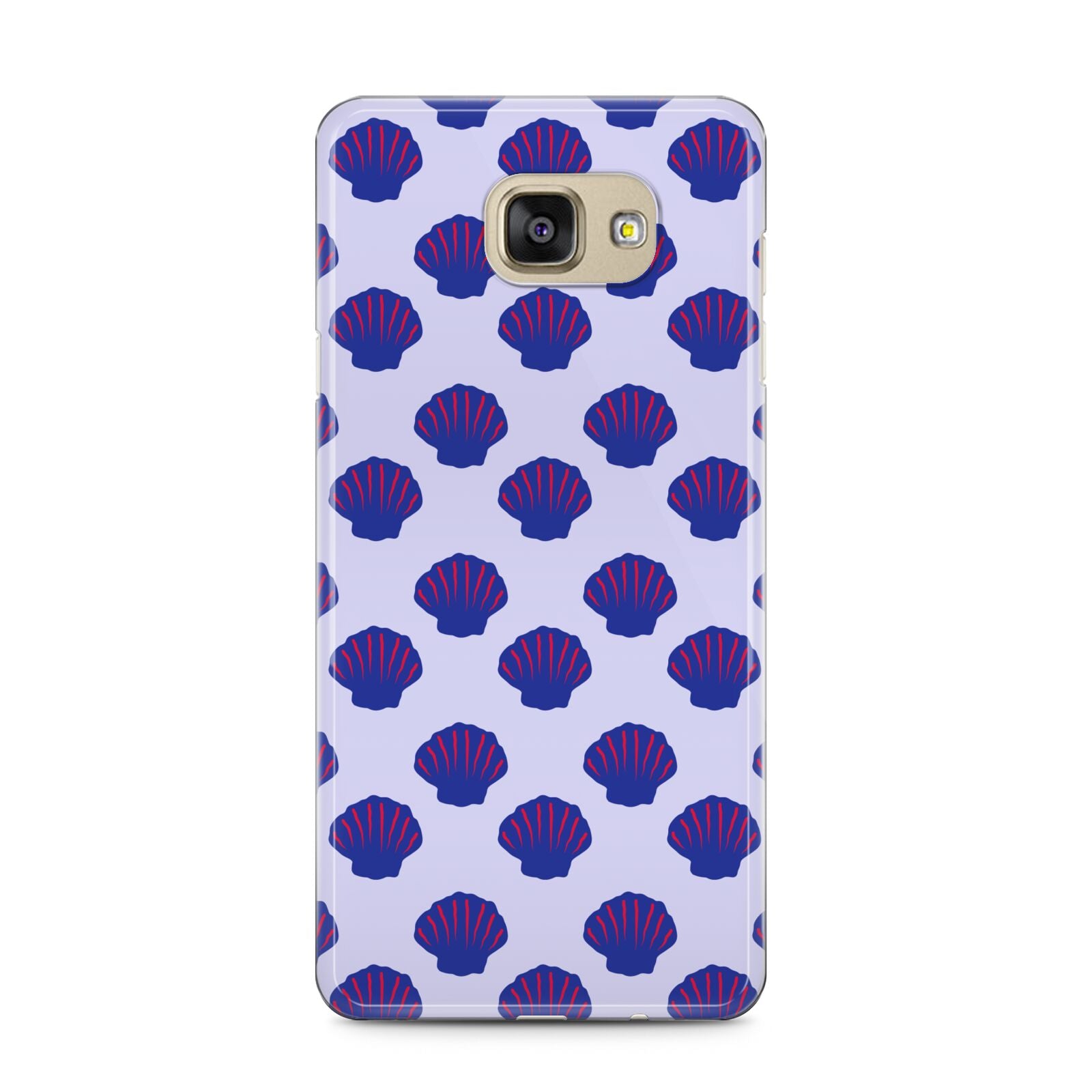Shell Pattern Samsung Galaxy A5 2016 Case on gold phone