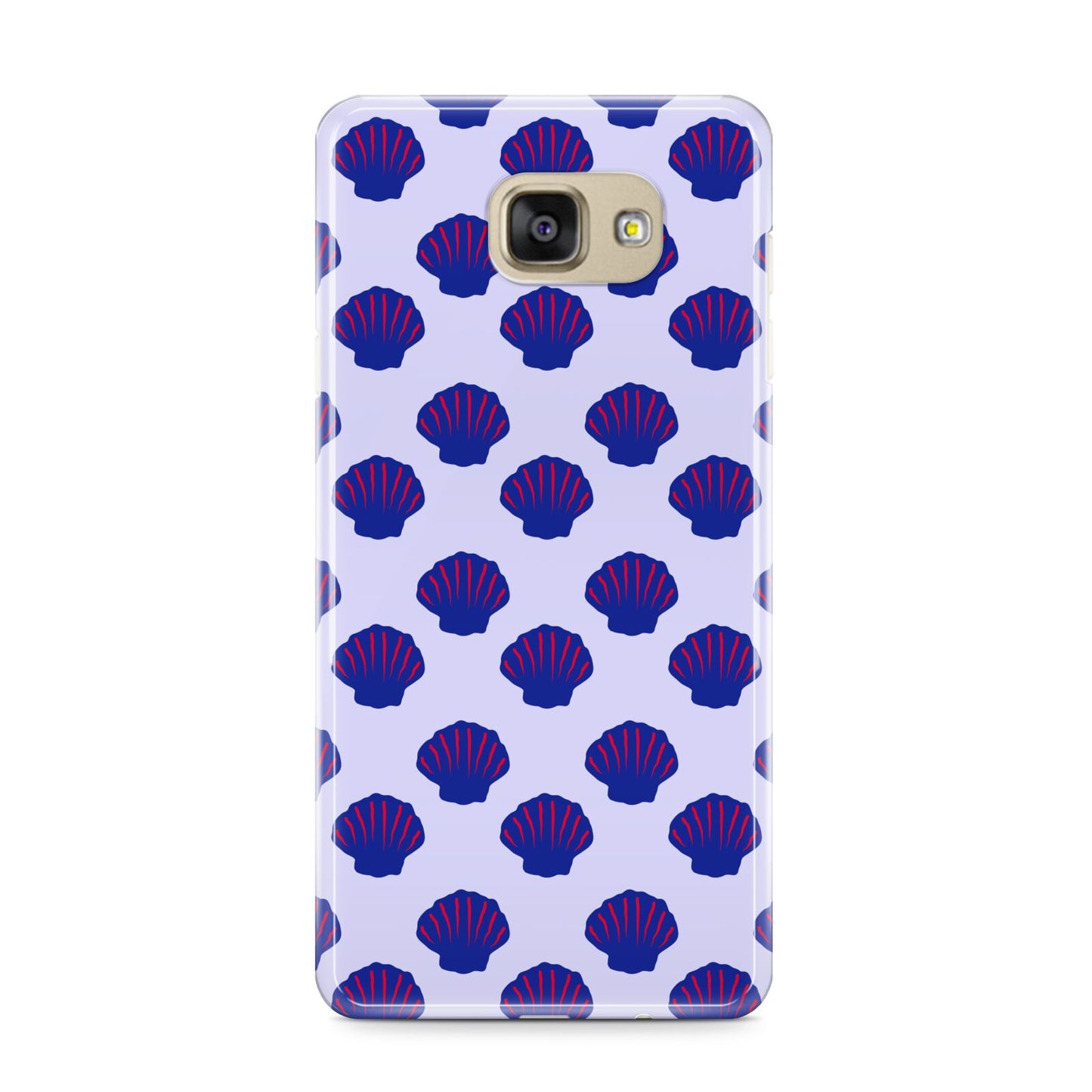 Shell Pattern Samsung Galaxy A9 2016 Case on gold phone