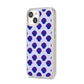 Shell Pattern iPhone 14 Clear Tough Case Starlight Angled Image