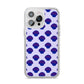 Shell Pattern iPhone 14 Pro Max Clear Tough Case Silver