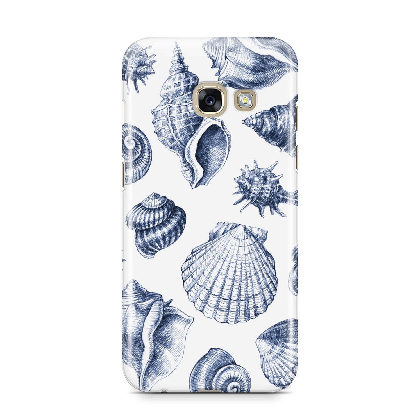 Shell Samsung Galaxy A3 2017 Case on gold phone