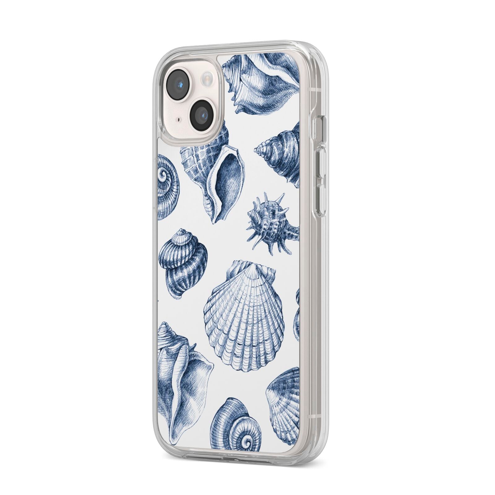 Shell iPhone 14 Plus Clear Tough Case Starlight Angled Image