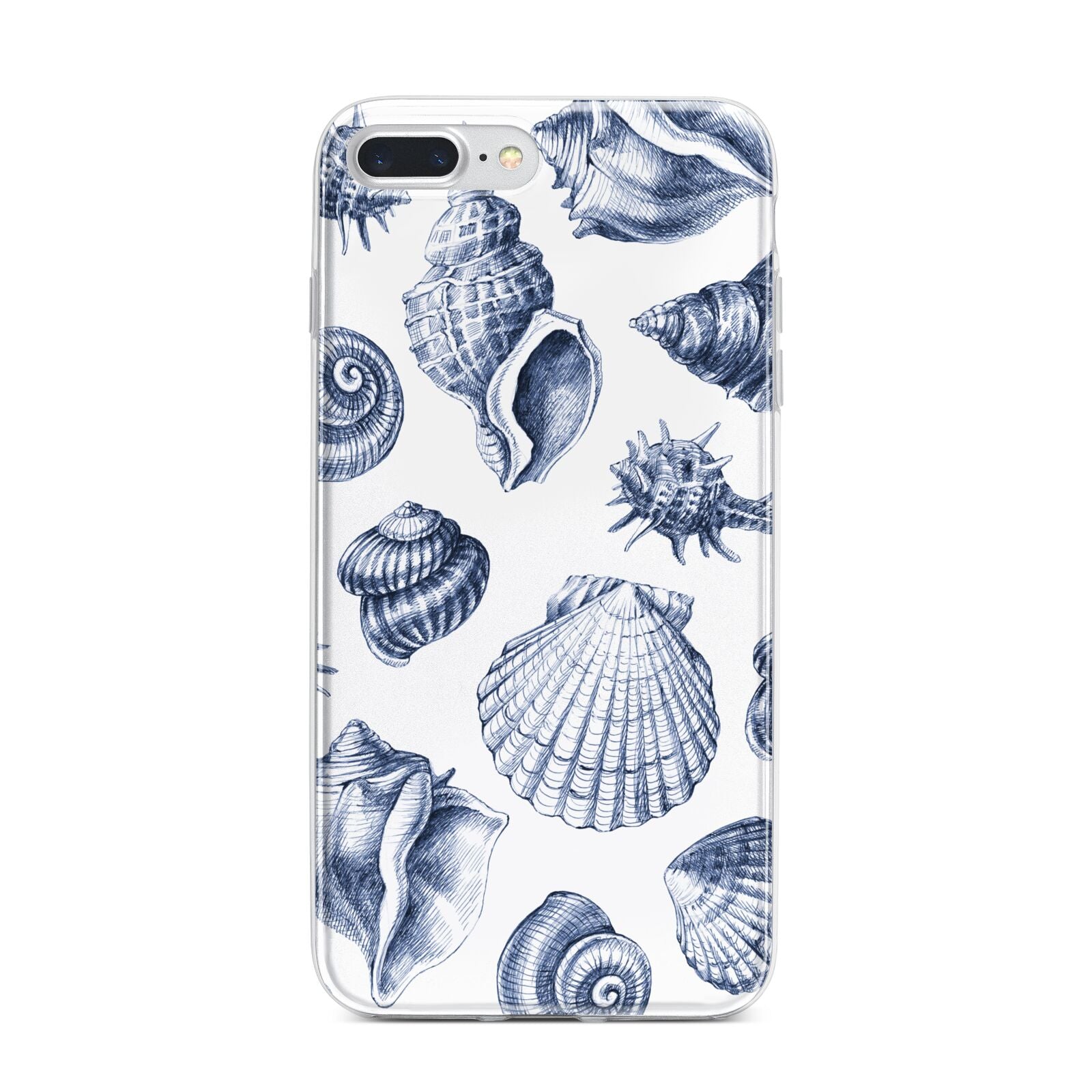 Shell iPhone 7 Plus Bumper Case on Silver iPhone