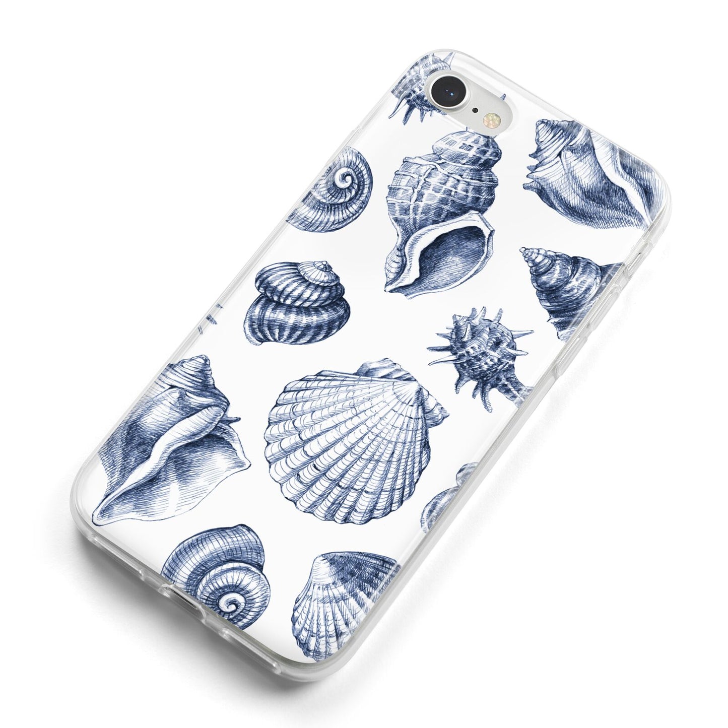 Shell iPhone 8 Bumper Case on Silver iPhone Alternative Image