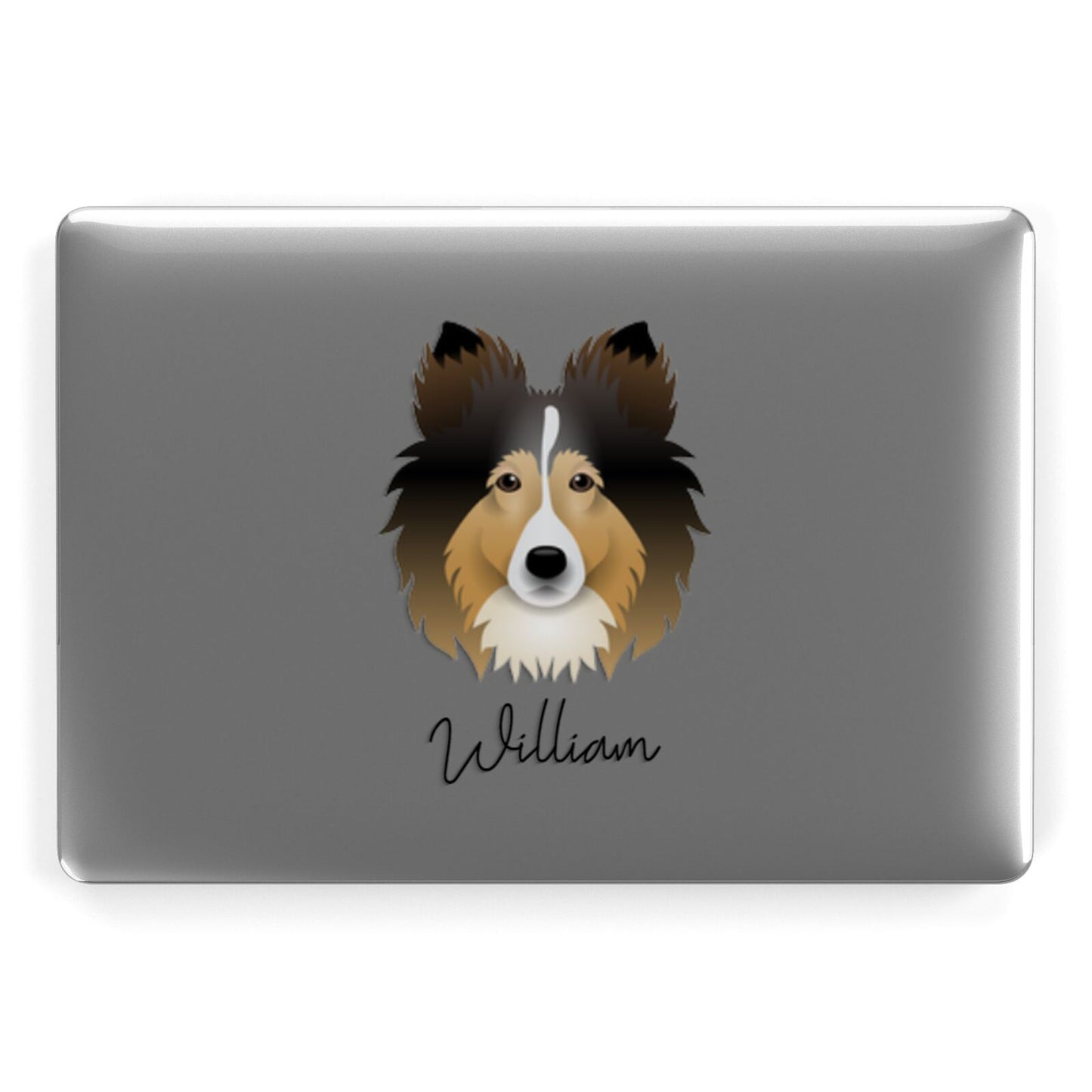 Shetland Sheepdog Personalised Apple MacBook Case