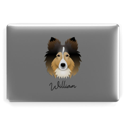 Shetland Sheepdog Personalised Apple MacBook Case