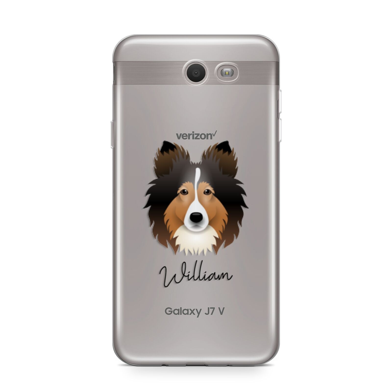Shetland Sheepdog Personalised Samsung Galaxy J7 2017 Case