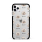 Shih Poo Icon with Name Apple iPhone 11 Pro Max in Silver with Black Impact Case