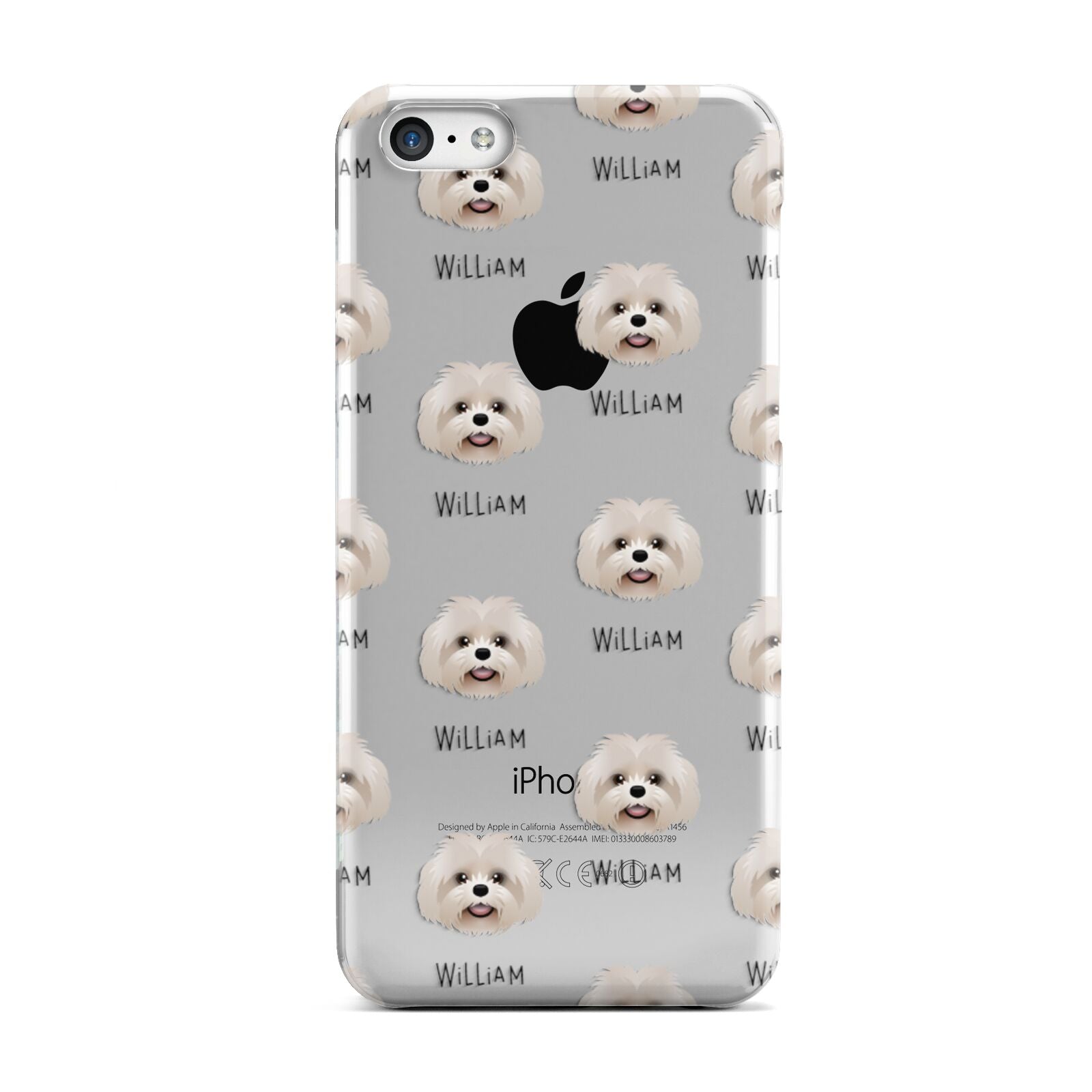Shih Poo Icon with Name Apple iPhone 5c Case