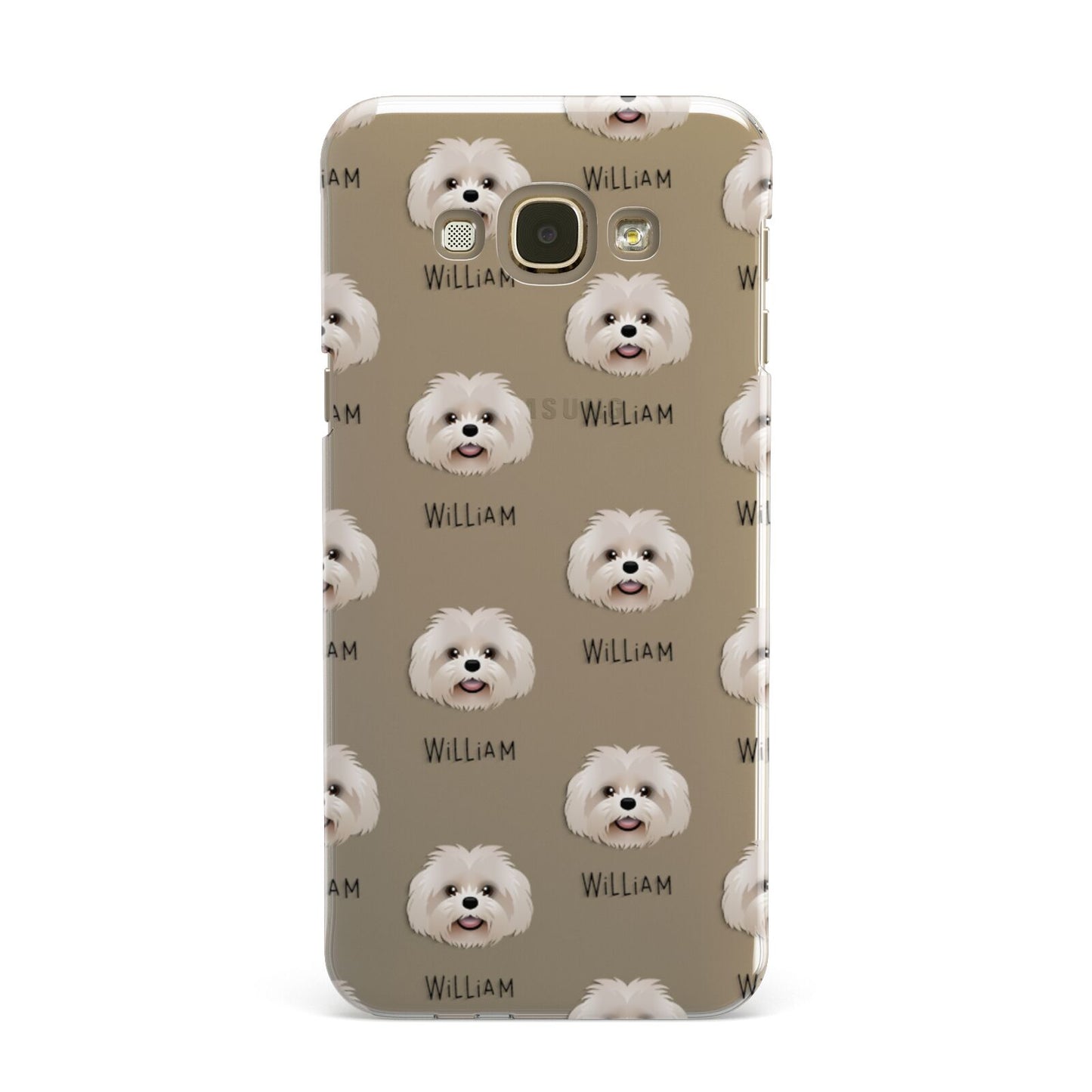 Shih Poo Icon with Name Samsung Galaxy A8 Case