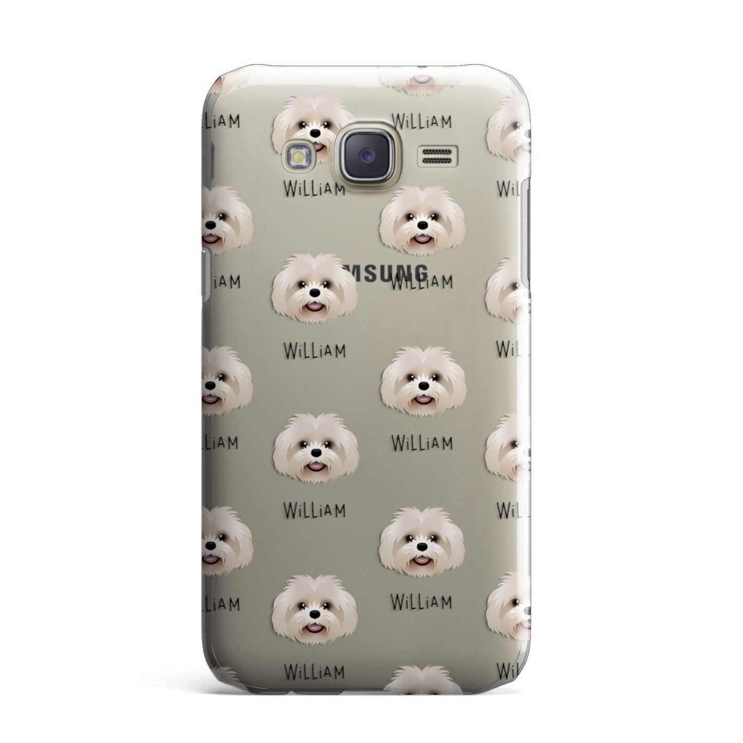 Shih Poo Icon with Name Samsung Galaxy J7 Case