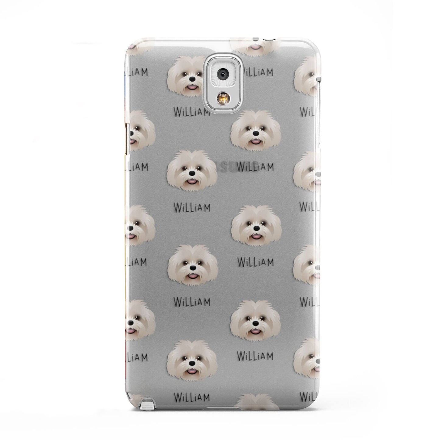 Shih Poo Icon with Name Samsung Galaxy Note 3 Case