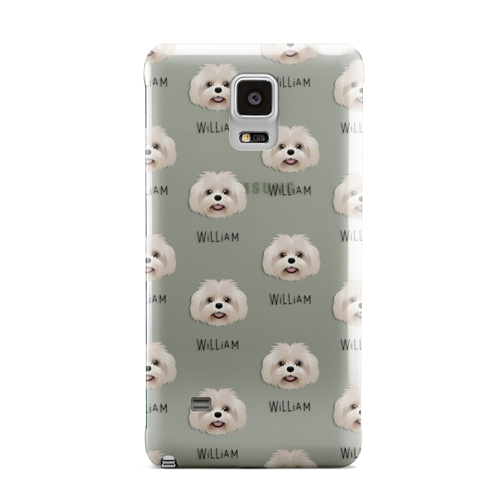 Shih Poo Icon with Name Samsung Galaxy Note 4 Case