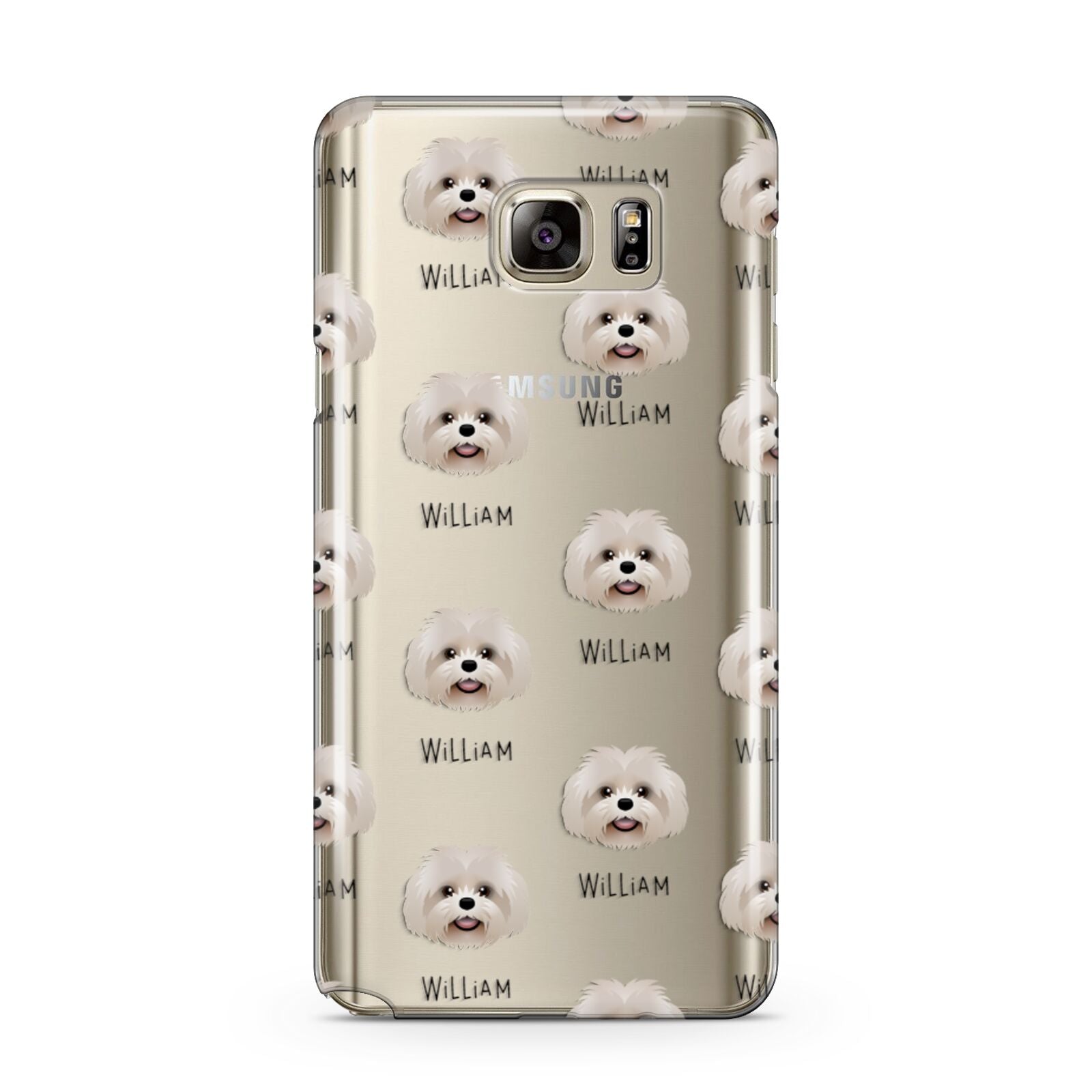 Shih Poo Icon with Name Samsung Galaxy Note 5 Case