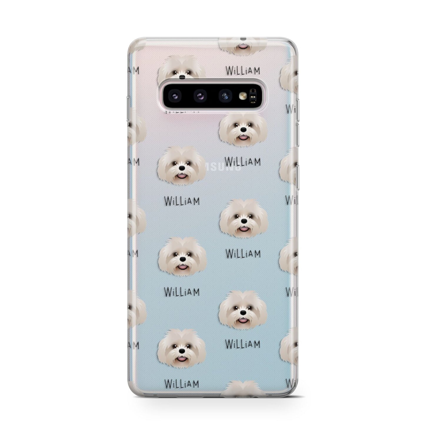 Shih Poo Icon with Name Samsung Galaxy S10 Case