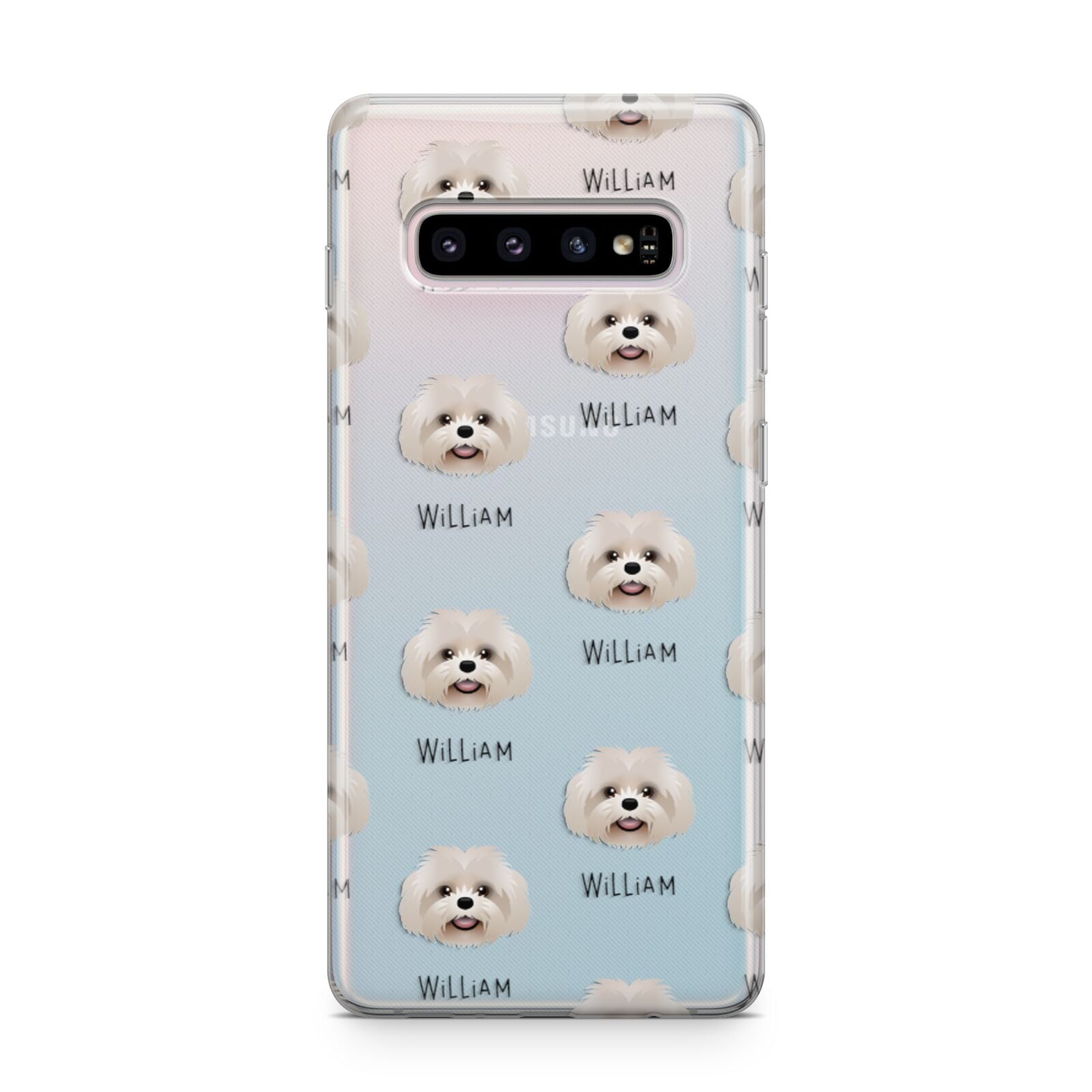 Shih Poo Icon with Name Samsung Galaxy S10 Plus Case