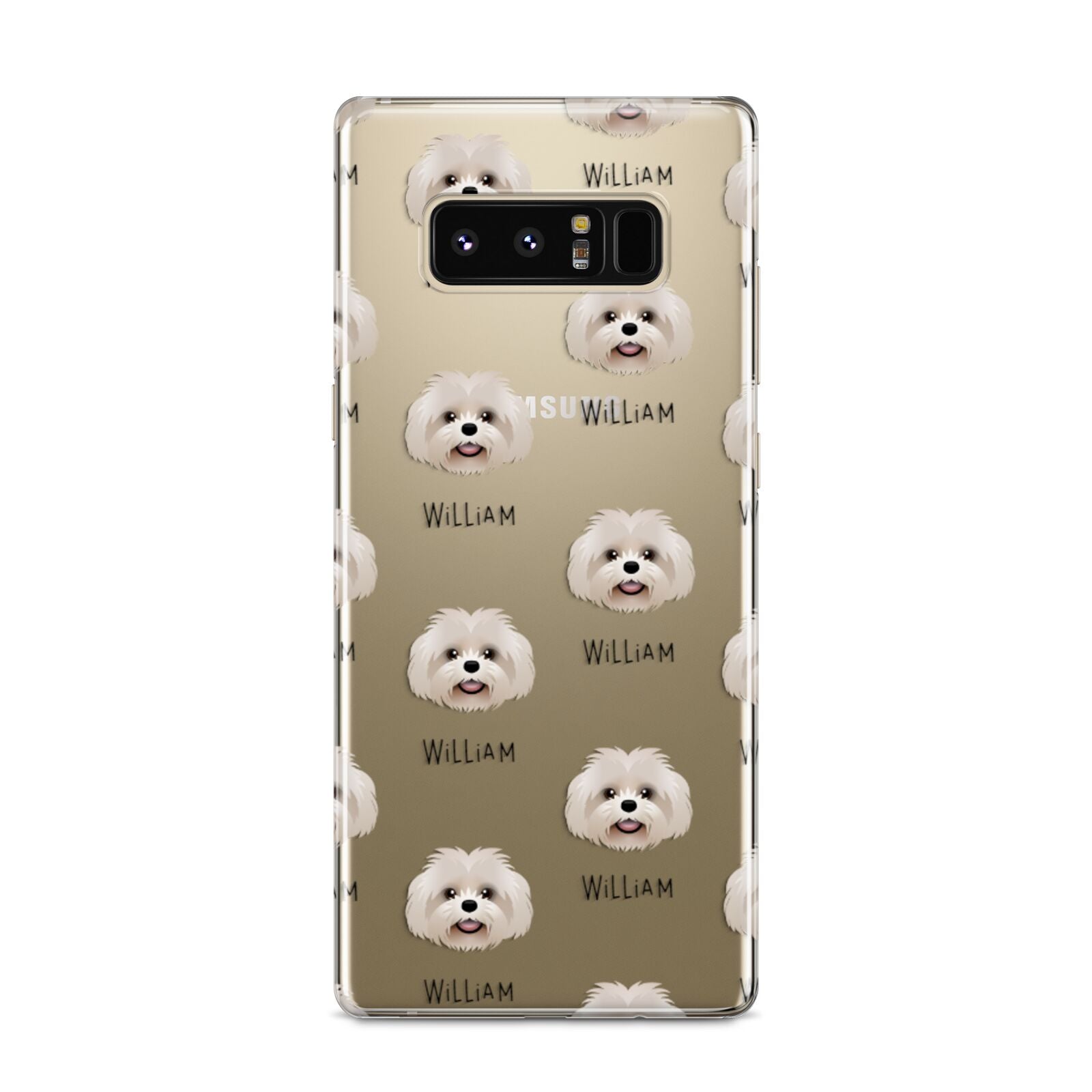 Shih Poo Icon with Name Samsung Galaxy S8 Case
