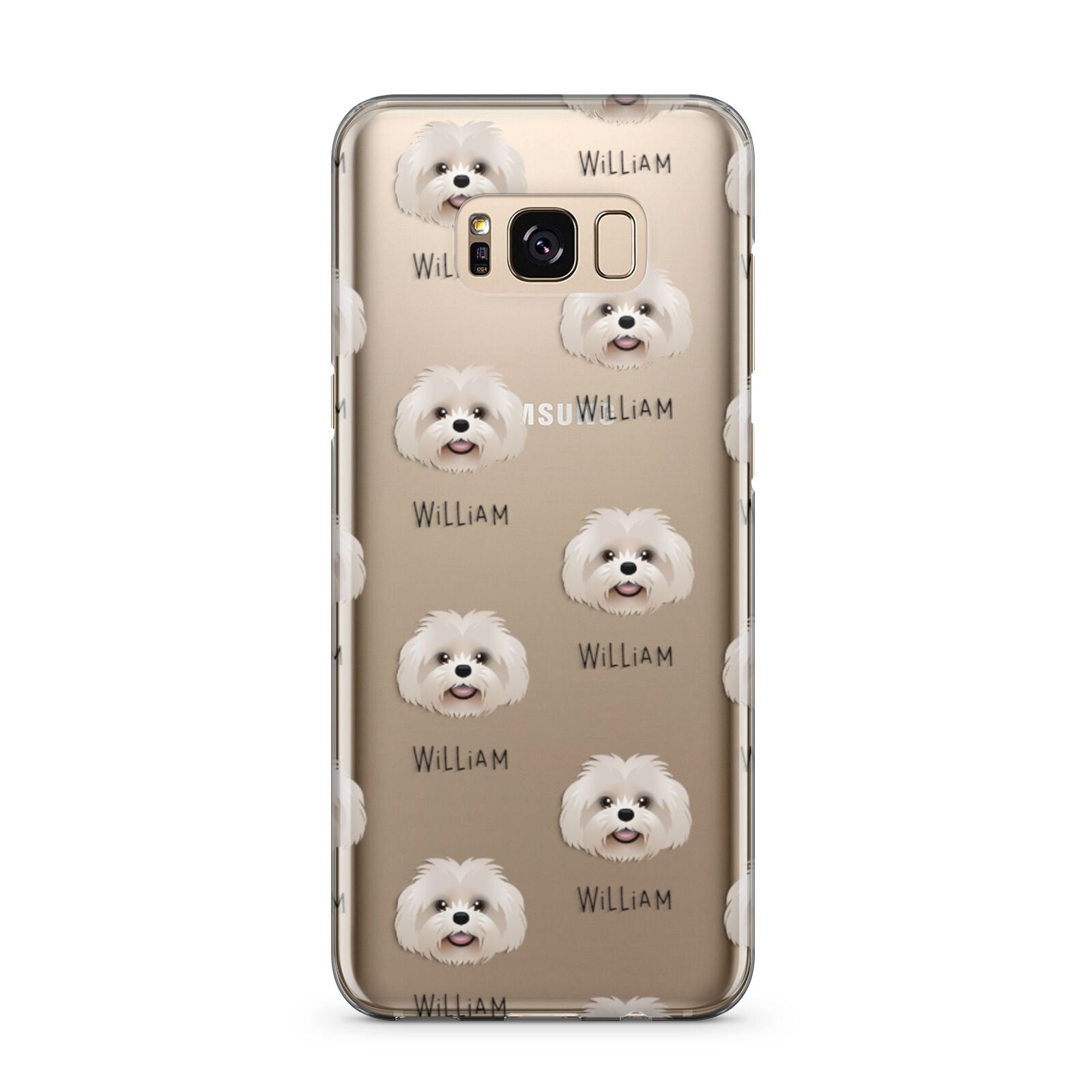 Shih Poo Icon with Name Samsung Galaxy S8 Plus Case