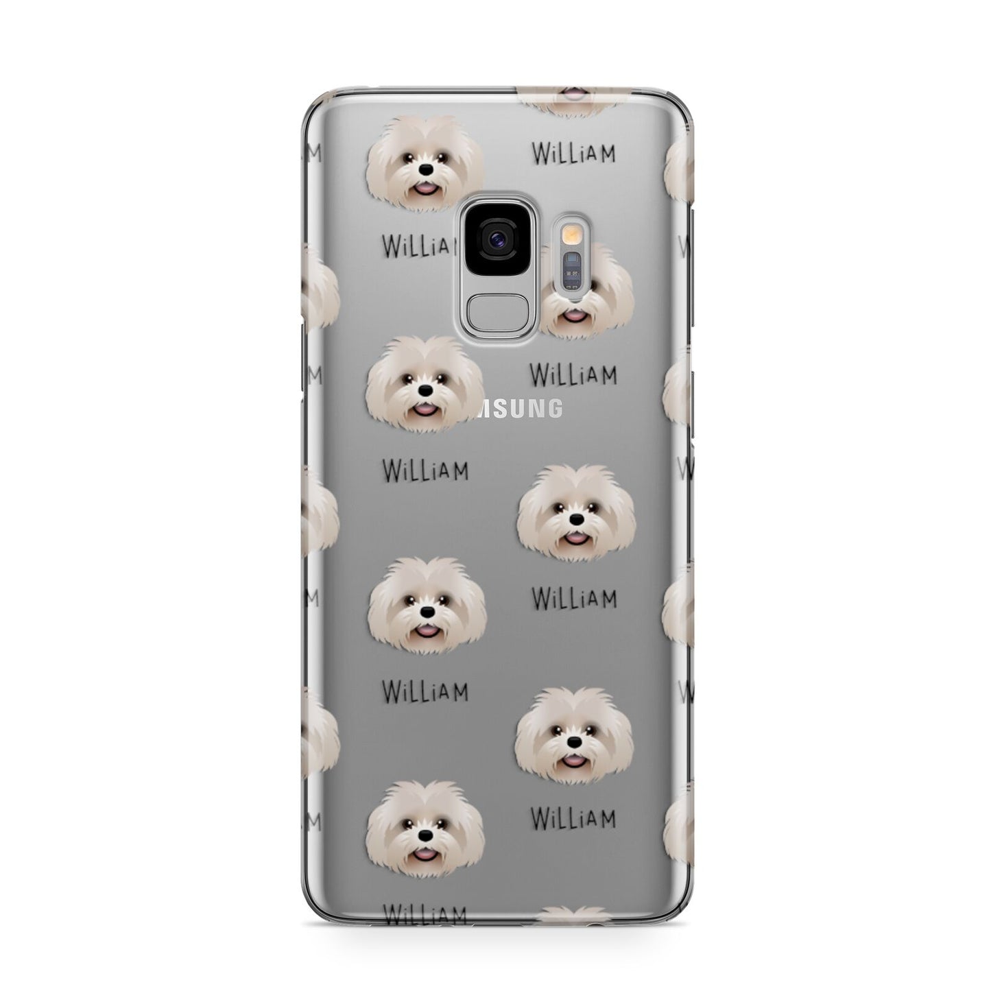 Shih Poo Icon with Name Samsung Galaxy S9 Case