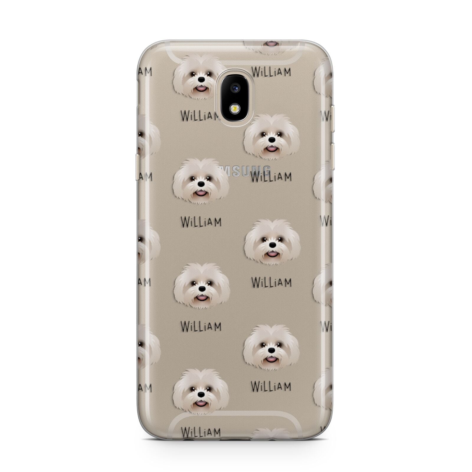 Shih Poo Icon with Name Samsung J5 2017 Case