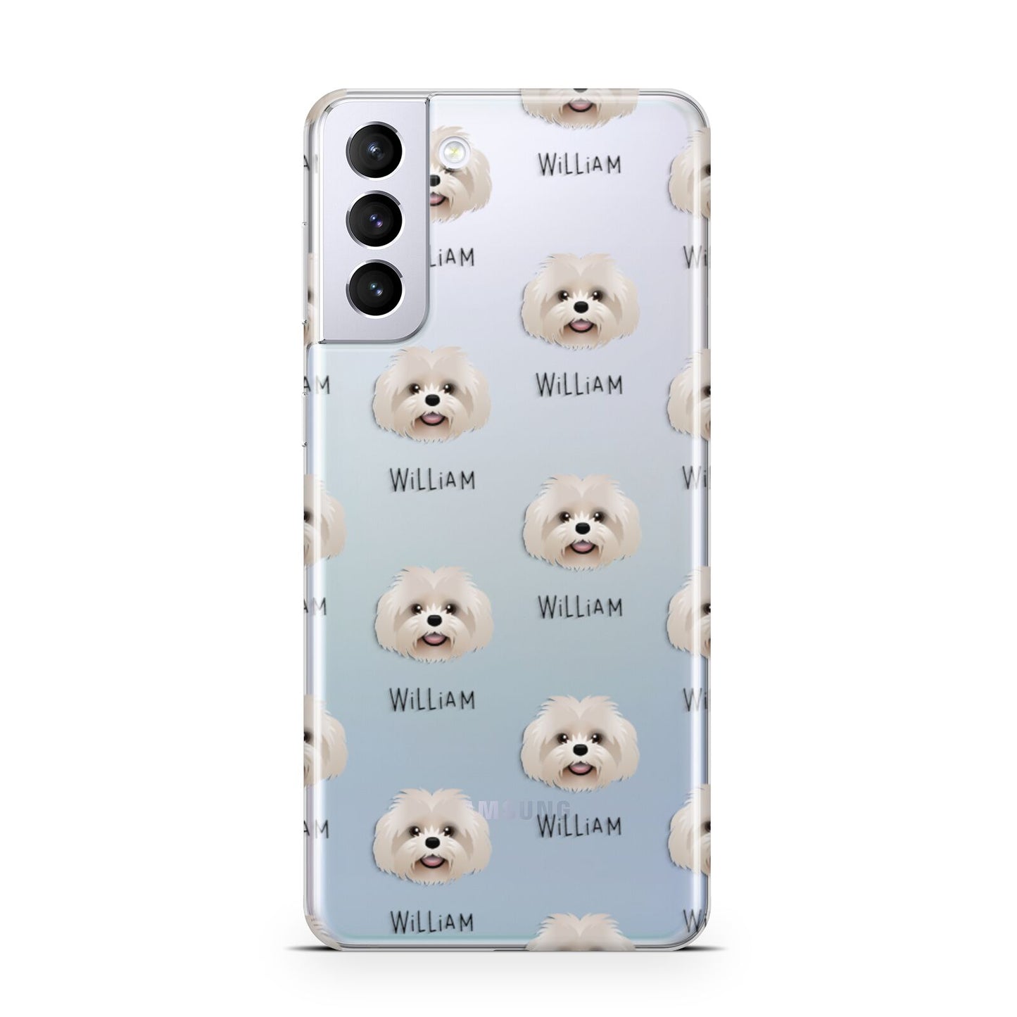 Shih Poo Icon with Name Samsung S21 Plus Phone Case