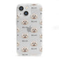 Shih Poo Icon with Name iPhone 13 Mini Clear Bumper Case