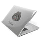 Shih Poo Personalised Apple MacBook Case Side View