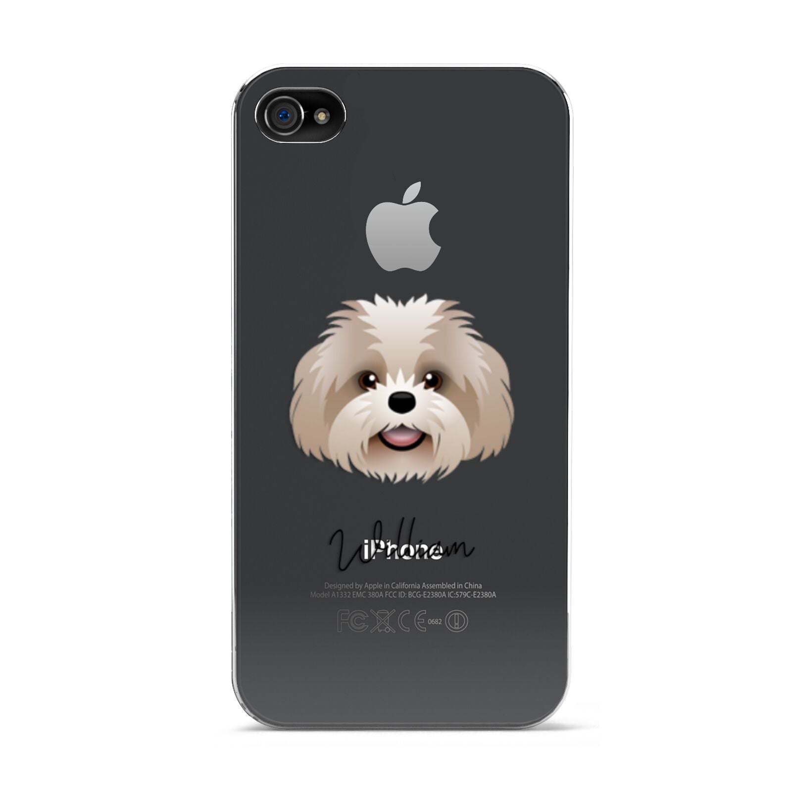 Shih Poo Personalised Apple iPhone 4s Case