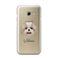 Shih Poo Personalised Samsung Galaxy A3 2017 Case on gold phone