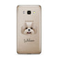 Shih Poo Personalised Samsung Galaxy J7 2016 Case on gold phone