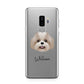 Shih Poo Personalised Samsung Galaxy S9 Plus Case on Silver phone
