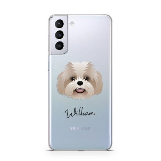 Shih Poo Personalised Samsung S21 Plus Phone Case