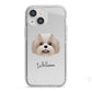 Shih Poo Personalised iPhone 13 Mini TPU Impact Case with White Edges