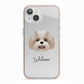 Shih Poo Personalised iPhone 13 TPU Impact Case with Pink Edges