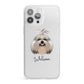 Shih Tzu Personalised iPhone 13 Pro Max Clear Bumper Case