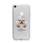 Shih Tzu Personalised iPhone 7 Bumper Case on Silver iPhone