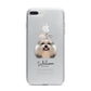 Shih Tzu Personalised iPhone 7 Plus Bumper Case on Silver iPhone