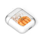 Shimmery Pumpkins AirPods Case Laid Flat