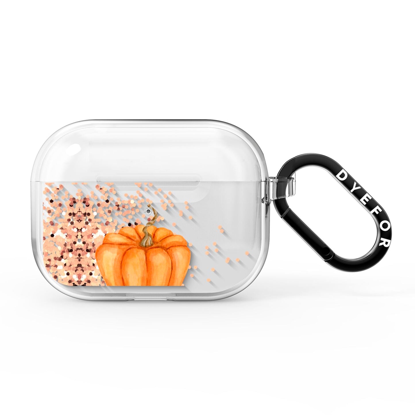 Shimmery Pumpkins AirPods Pro Clear Case