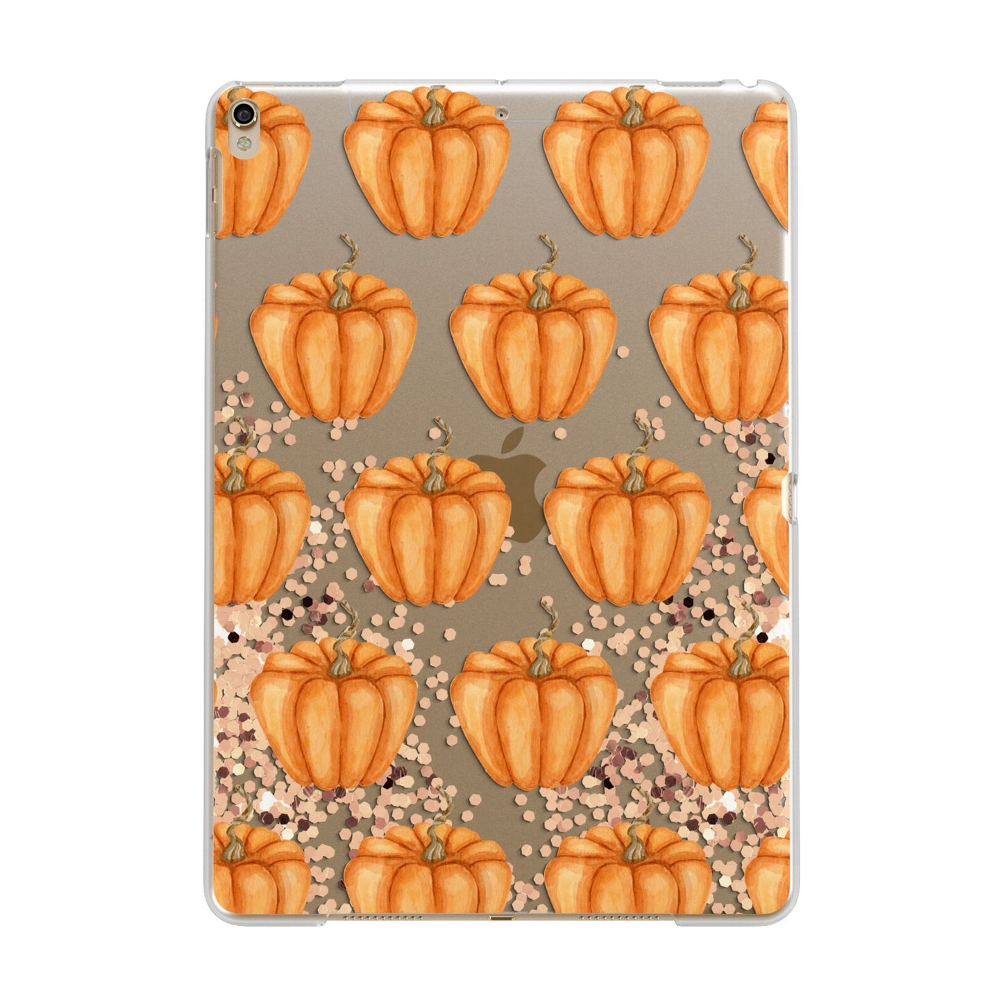 Shimmery Pumpkins Apple iPad Gold Case