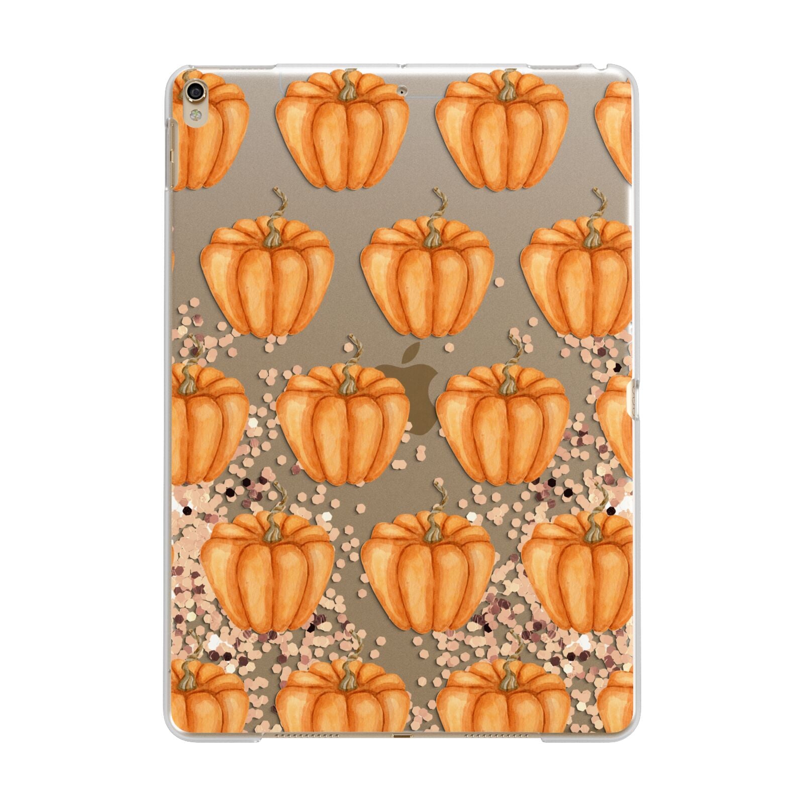 Shimmery Pumpkins Apple iPad Gold Case