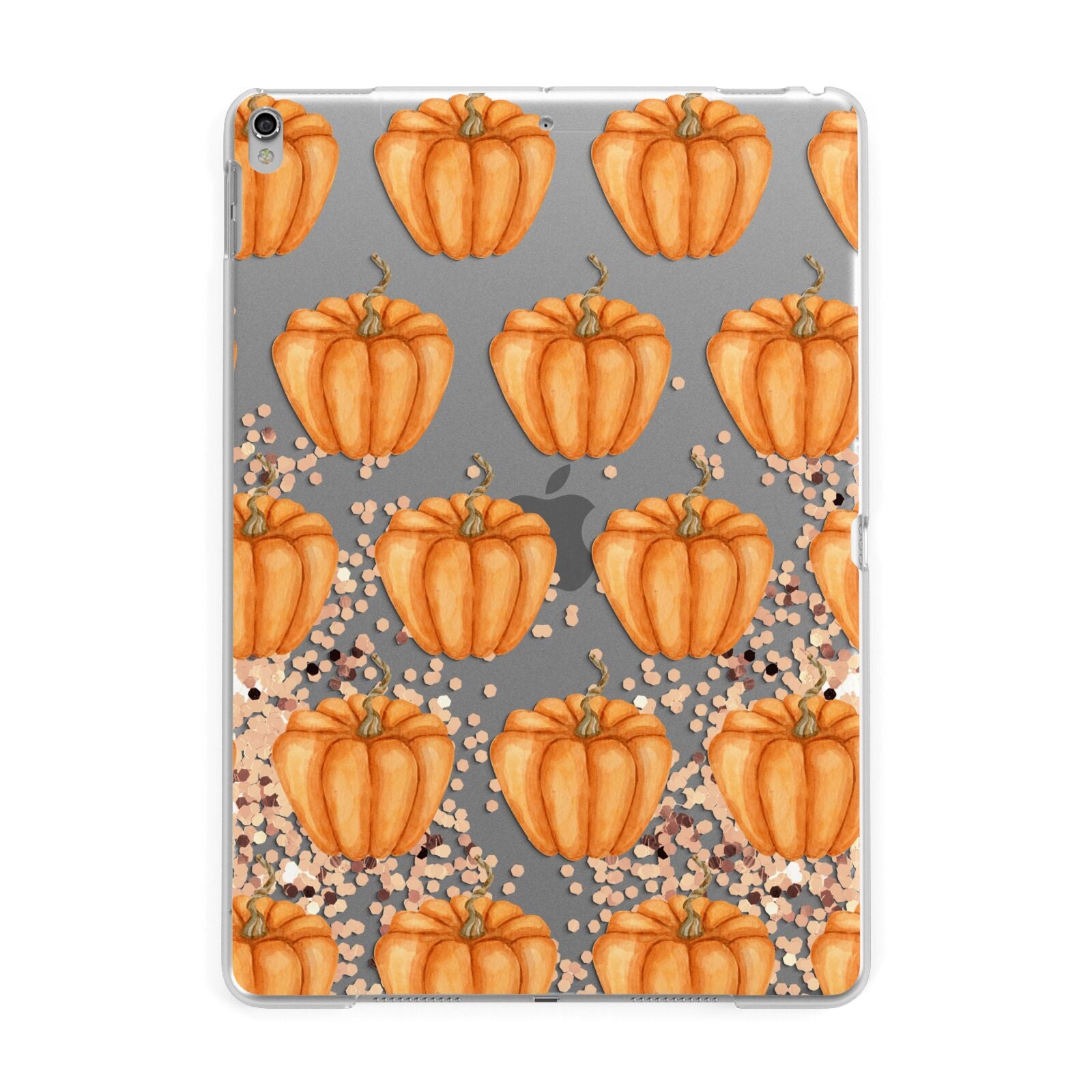 Shimmery Pumpkins Apple iPad Silver Case