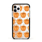 Shimmery Pumpkins Apple iPhone 11 Pro in Silver with Black Impact Case