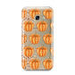 Shimmery Pumpkins Samsung Galaxy A3 2017 Case on gold phone