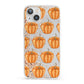 Shimmery Pumpkins iPhone 13 Clear Bumper Case