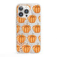 Shimmery Pumpkins iPhone 13 Pro Clear Bumper Case