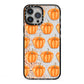 Shimmery Pumpkins iPhone 13 Pro Max Black Impact Case on Silver phone
