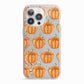 Shimmery Pumpkins iPhone 13 Pro TPU Impact Case with Pink Edges