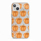 Shimmery Pumpkins iPhone 13 TPU Impact Case with White Edges
